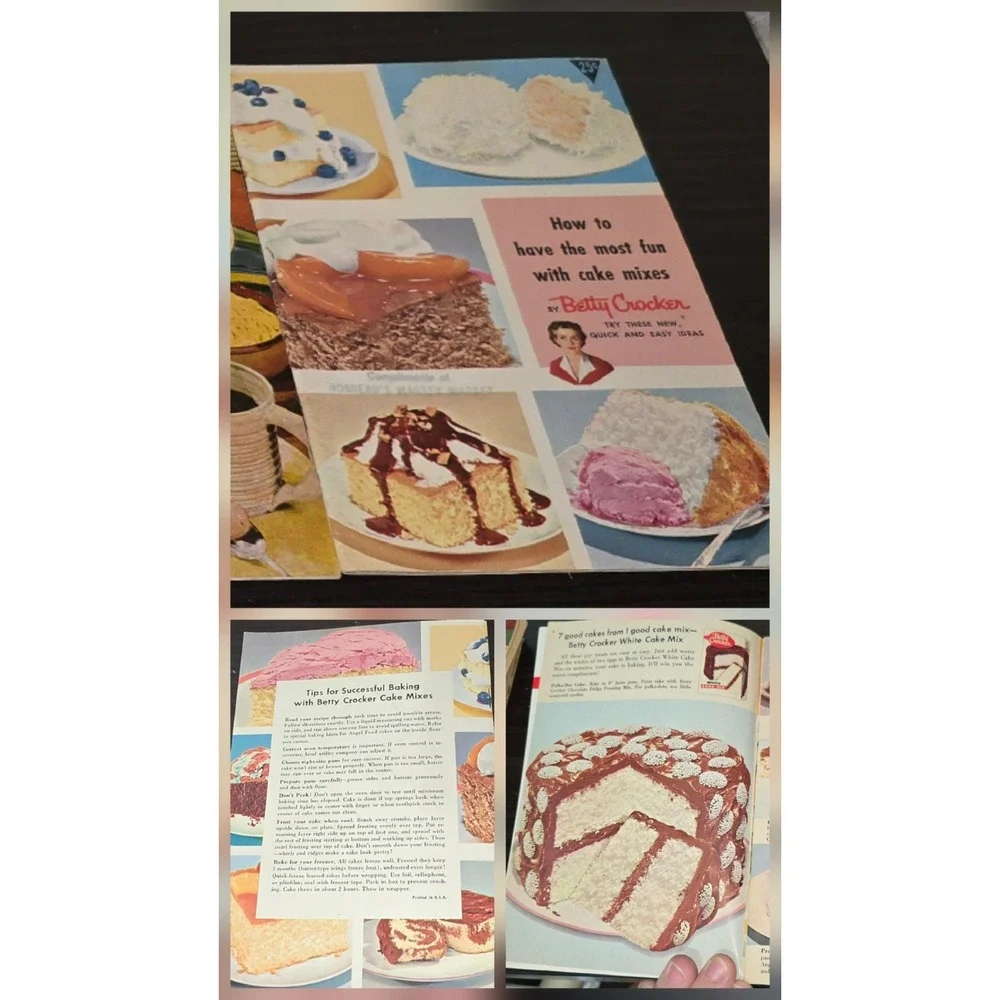 Vintage 1930s - 1960s Baking Cook‎ Books Grandma's, Eagle Brand, & Betty Crocker